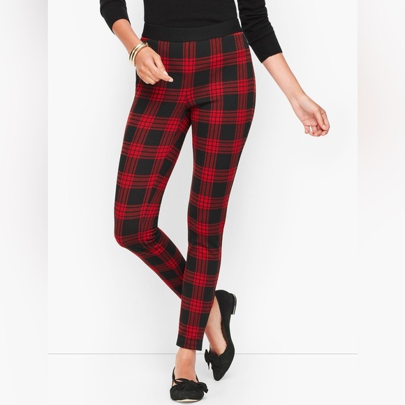 Talbots Soho Plaid Leggings - Picture 1 of 6